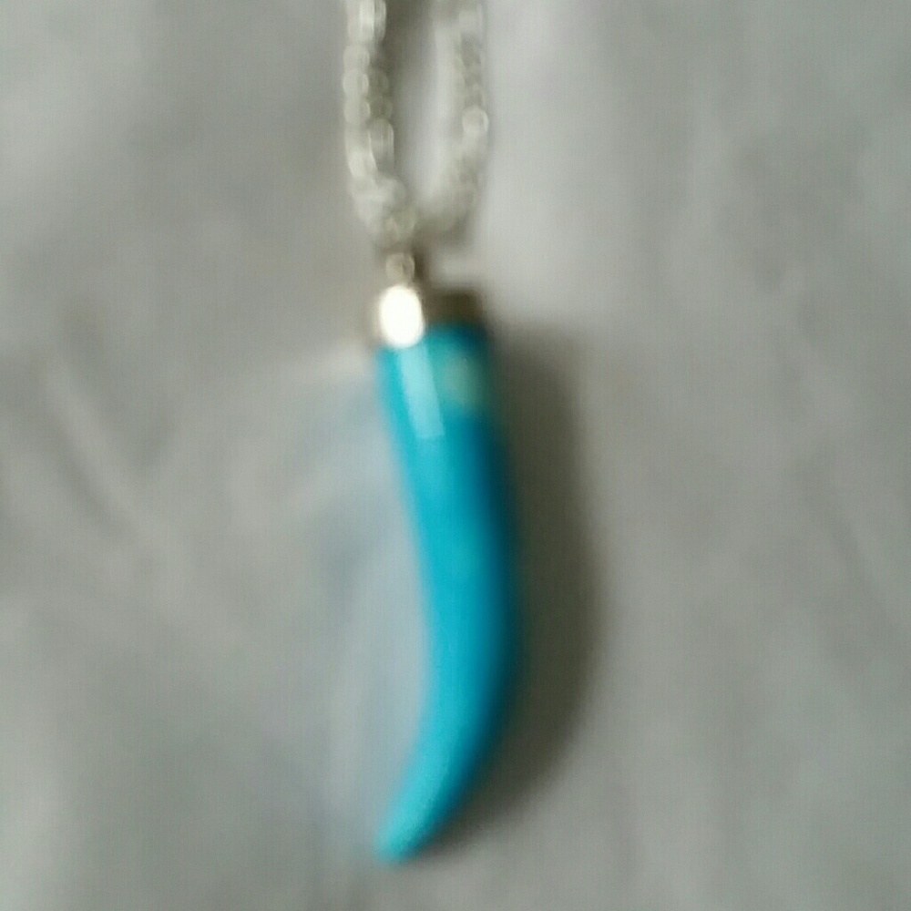 Blue turquoise  Italy horn unisex last one sale - Picture 2 of 4